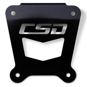 CSD RZR XP 1000 Chromoly Radius Rod Plate - Black PC