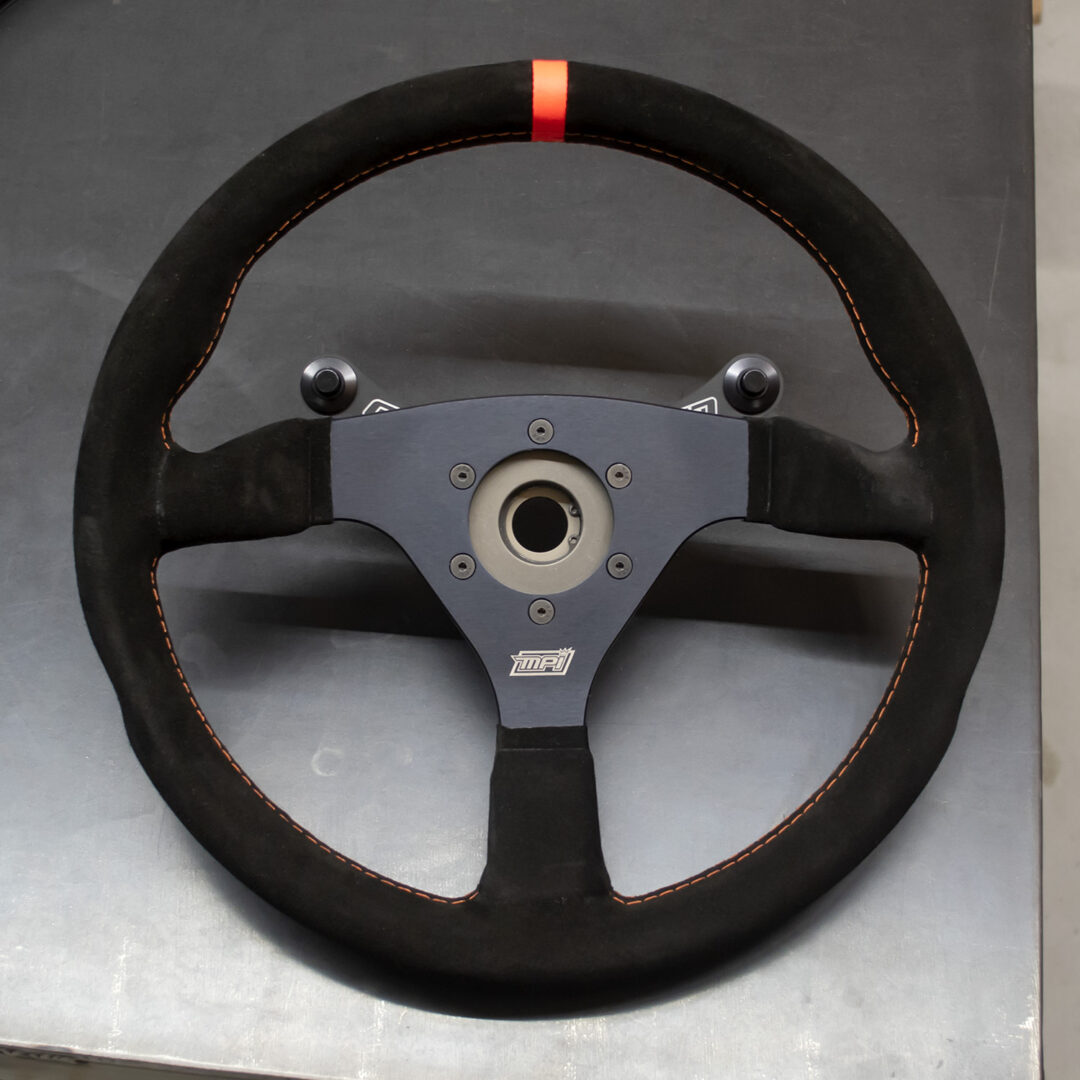 2 Button Button Bracket Steering Wheel Mount MP Aluminum Black Anodize 