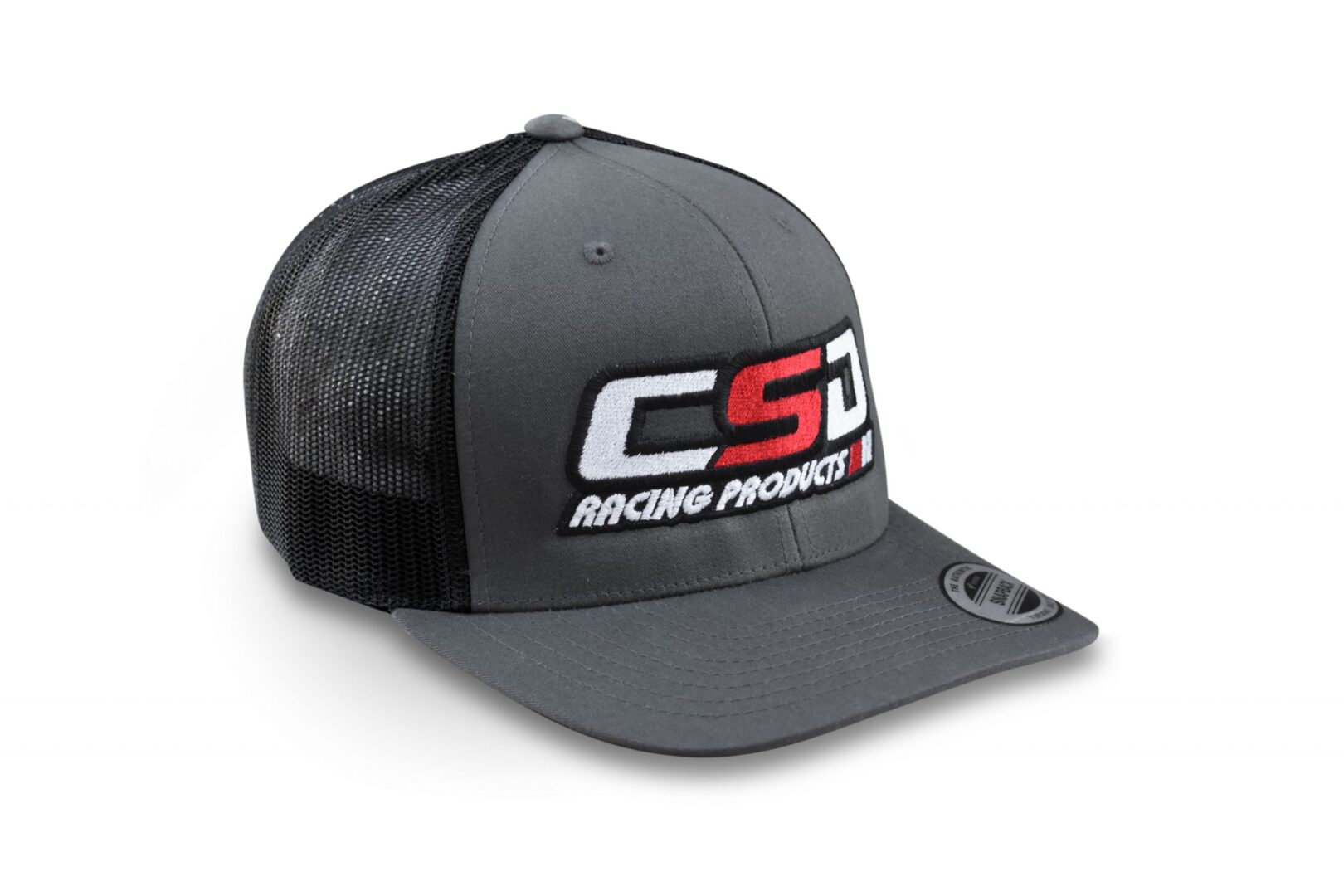CSD Logo Retro Trucker Hat – Snapback – Charcoal - CSD Racing Products